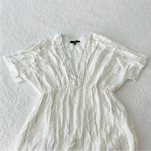 Lulu's Cream Striped Maxi Dress - Picture 3 of 6